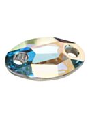 Maxima Oval 601 pietre da cucire 2 fori 18x11mm Crystal AB F