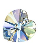 Maxima Heart 1 Hole 10mm Crystal AB