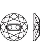 Round Crystal Square bottone strass 12mm, Crystal Satin