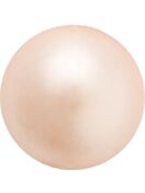 Pearl Round Semi 5mm Peach