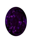 Oval 30x20mm Purple Velvet
