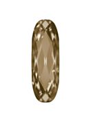 Long Classical Oval 15x5mm Crystal Golden Shadow