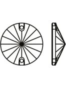 Rivoli pietre strass da cucire piatto 2 foro 10mm Blue Zircon