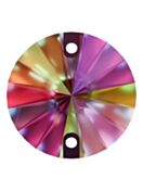 Rivoli pietre strass da cucire piatto 2 foro 12mm Crystal Vitrail Medium