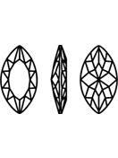 Classical Navette 32x17mm Crystal Heliotrope