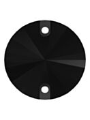 Rivoli pietre strass da cucire piatto 2 foro 12mm Jet