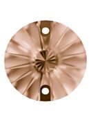 Rivoli pietre strass da cucire piatto 2 foro 14mm Light Peach