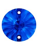 Rivoli pietre strass da cucire piatto 2 foro 14mm Capri Blue