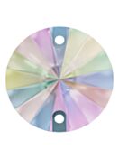 Rivoli pietre strass da cucire piatto 2 foro 16mm Crystal AB