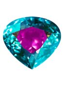 Wide Pear 11x10mm Crystal Volcano