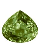 Wide Pear 15.5x14mm Olivine