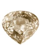 Wide Pear 20x18mm Crystal Golden Shadow