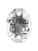 Oval pietre strass da cucire piatto 2 foro 16x11mm Crystal