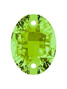 Oval pietre strass da cucire piatto 2 foro 16x11mm Blue Zircon