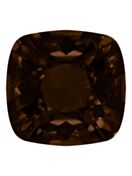Round Square 10mm Smoked Topaz