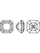 Imperial Cut Square 10mm, Dark Aquamarine