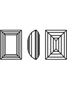 Step Cut Baguette 14x10mm Crystal Unfoiled