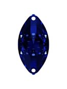 Navette pietre strass da cucire piatto 2 foro 12x6mm Montana