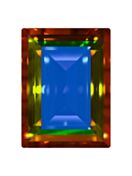 Step Cut Baguette 18x13mm Crystal Bermuda Blue