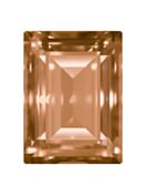 Step Cut Baguette 18x13mm Light Peach