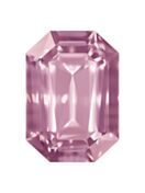 Step Cut Octagon 6x4mm Light Rose