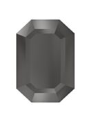 Step Cut Octagon 10x8mm Jet Hematite