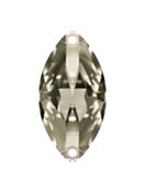 Navette pietre strass da cucire piatto 2 foro 32x15mm Crystal Satin