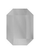 Octagon 18x13mm Crystal Comet Argent Light