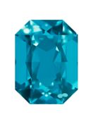 Octagon 18x13mm Indicolite