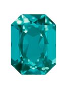 Octagon 25x18mm Blue Zircon