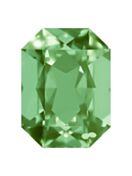 Octagon 37x25mm Peridot