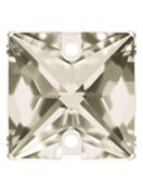 Square pietre strass da cucire piatto 2 foro 16mm Crystal Satin