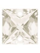 Square pietre strass da cucire piatto 2 foro 22mm Crystal Moonlight