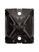 Baguette pietre strass da cucire piatto 2 foro 10x8mm Black Diamond