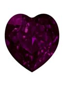 Antique Heart 8.8x8mm Fuchsia