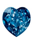 Antique Heart 8.8x8mm Sapphire