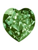 Antique Heart 8.8x8mm Peridot