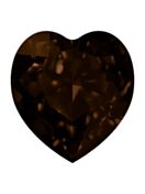 Antique Heart 15.5x14mm Smoked Topaz