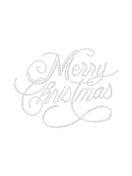 Cartina Strass Termoadesivo "Merry Christmas" 177x135mm