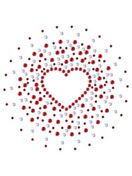 Cartina Strass Termoadesivo "Exploding Heart"