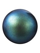Pearl Round Semi 12mm Pearlescent Peacock