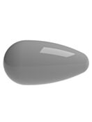 Pearl Pearshape 15x8mm Ceramic Grey