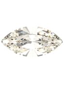 Maxima Navette 4x2mm Crystal Argent Flare F