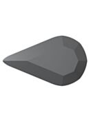 Maxima Pearshape 10x6mm Jet Hematite
