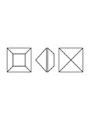 Square 211 8x8mm Smoked Topaz F