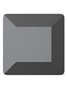 Maxima Square 211 2x2mm Jet Hematite F