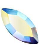 Navette Maxima hotfix strass termoadesivo 4x2mm Crystal AB HF