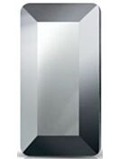 Baguette Maxima pietra strass 4x2mm Jet Hematite F