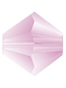 Bicono Perla di vetro sfaccettata 4mm Light Amethyst Matt