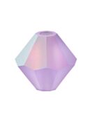 Bicono Perla di vetro sfaccettata 4mm Violet AB Matt